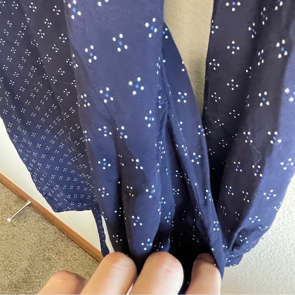 Gap Navy Button-Up Dress w/ Pockets - Picture 4 of 10